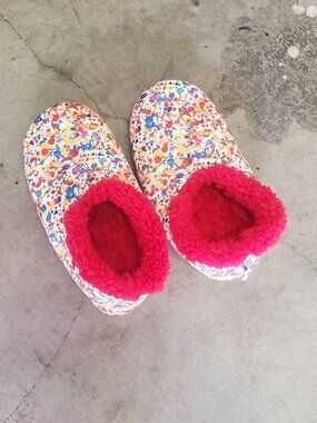 Paint Splatter Slippers